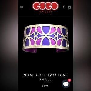 Gogo Jewelry Petal Cuff SMALL